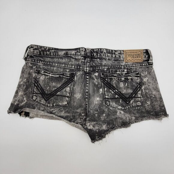 Volcom Jeans Womens Short Size 11 gray - Picture 2 of 9